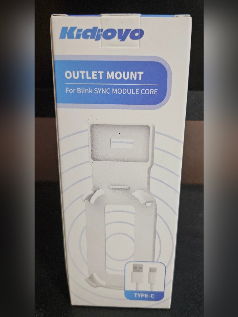 🖤 Blink Sync Module Core White Outlet Wall Mount & USB-C Short Cable - Picture 2 of 2